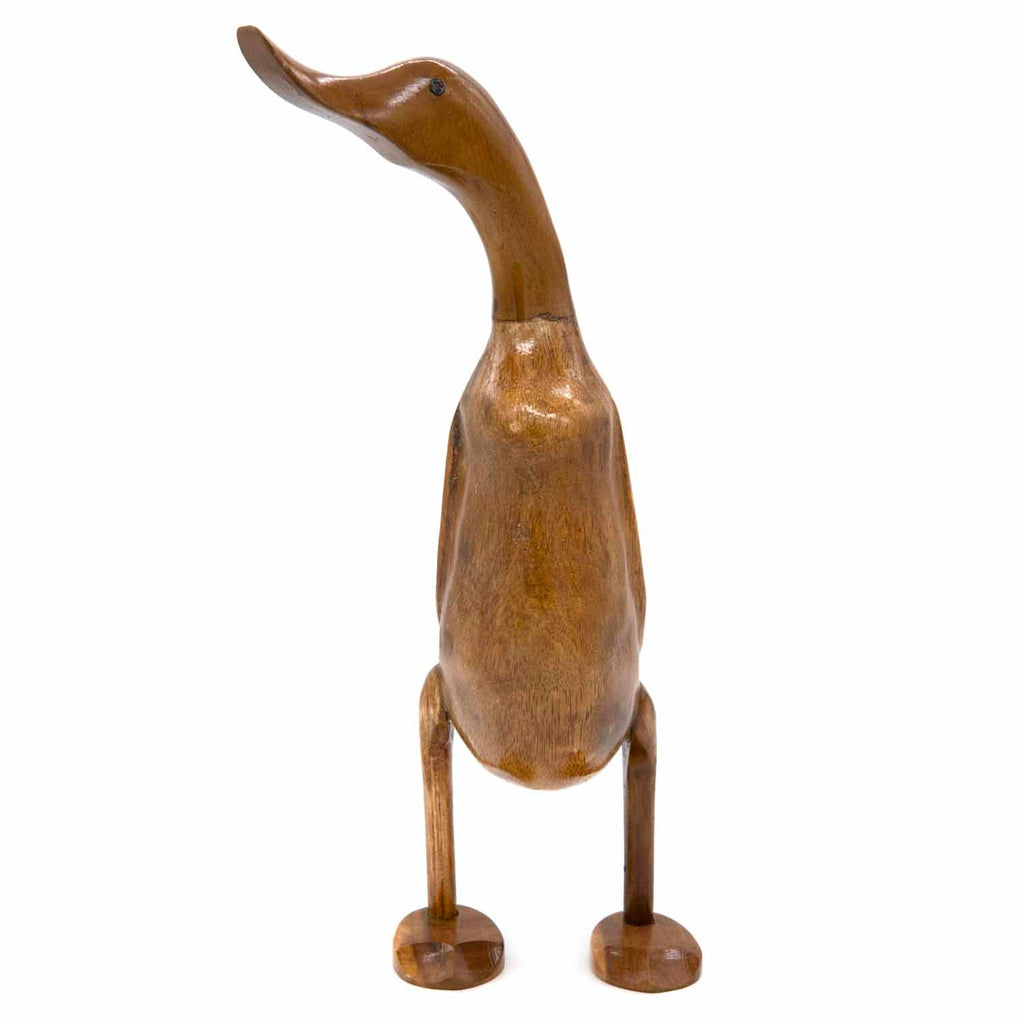 Sculpture de canard en racine de bambou
