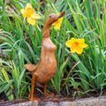 Sculpture de canard en racine de bambou