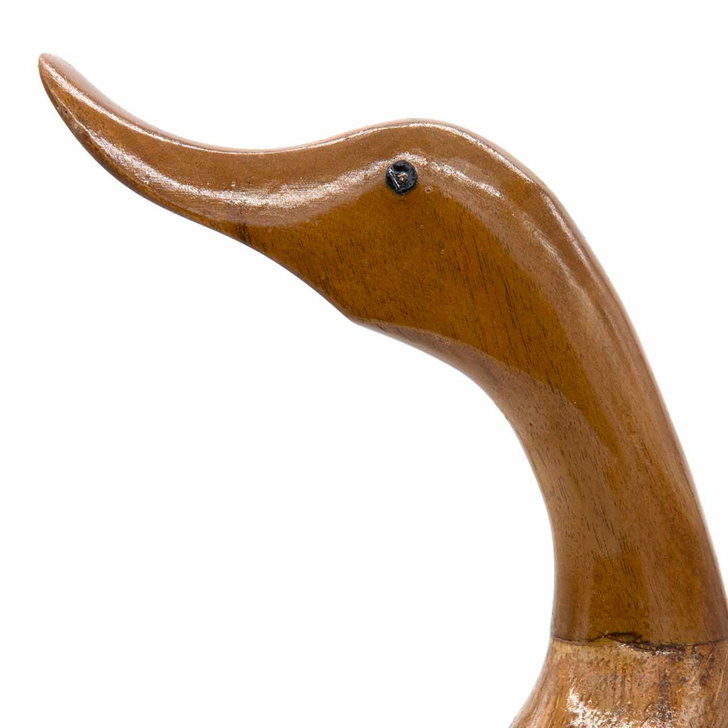 Sculpture de canard en racine de bambou