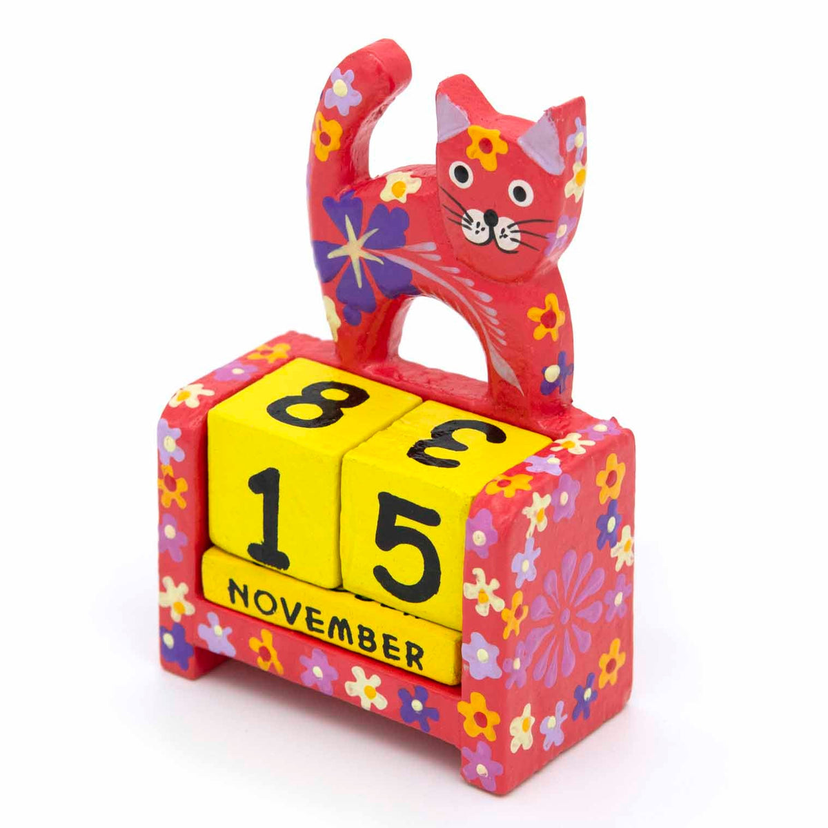 Calendrier perpétuel Chat peint