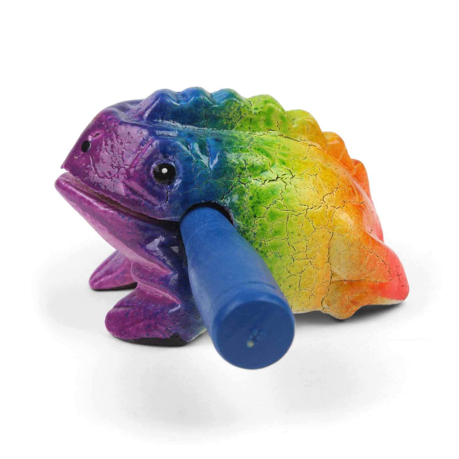 Guiro Grenouille Arc-en-Ciel Miniature