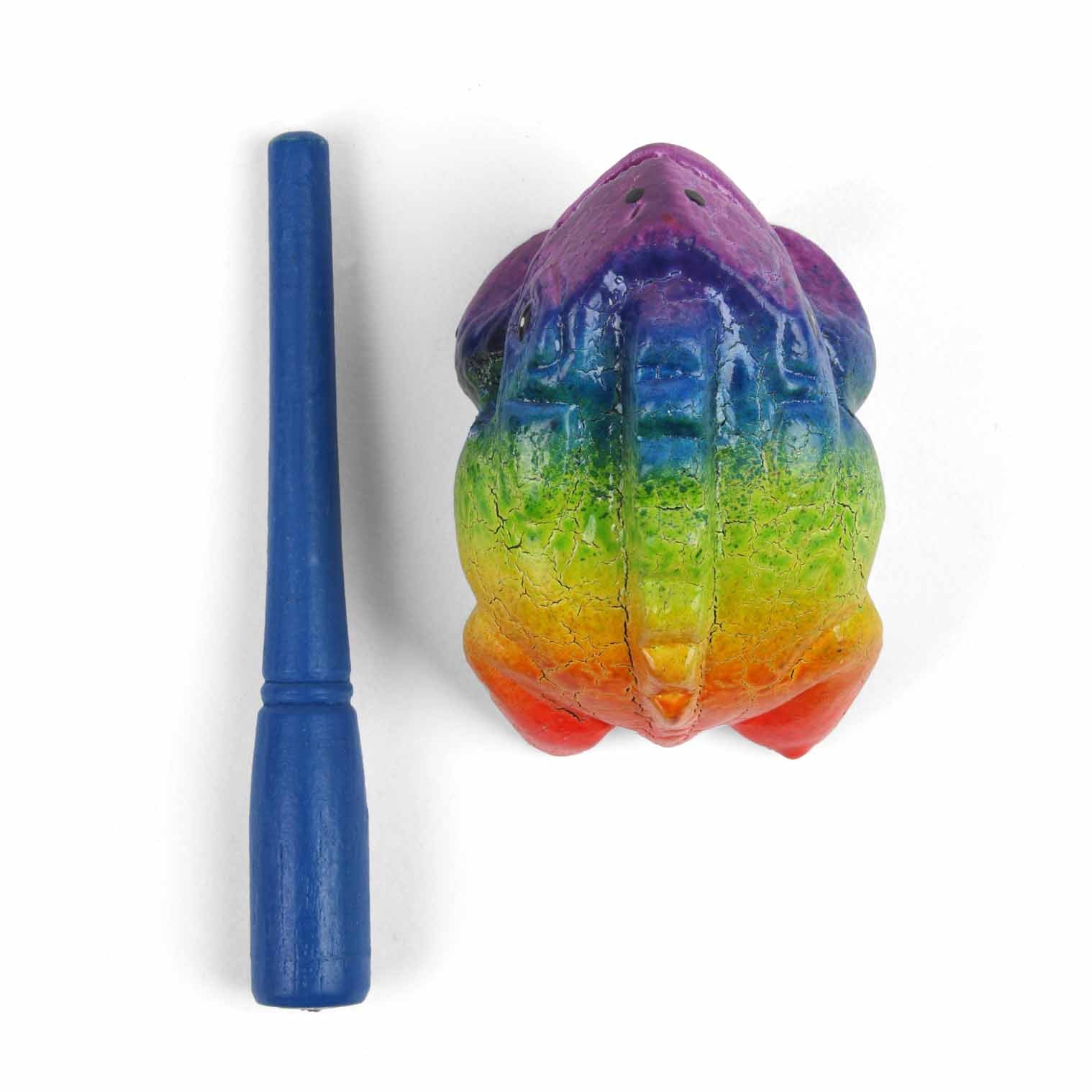 Guiro Grenouille Arc-en-Ciel Miniature
