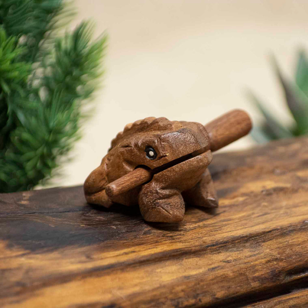 Guiro grenouille coassante miniature