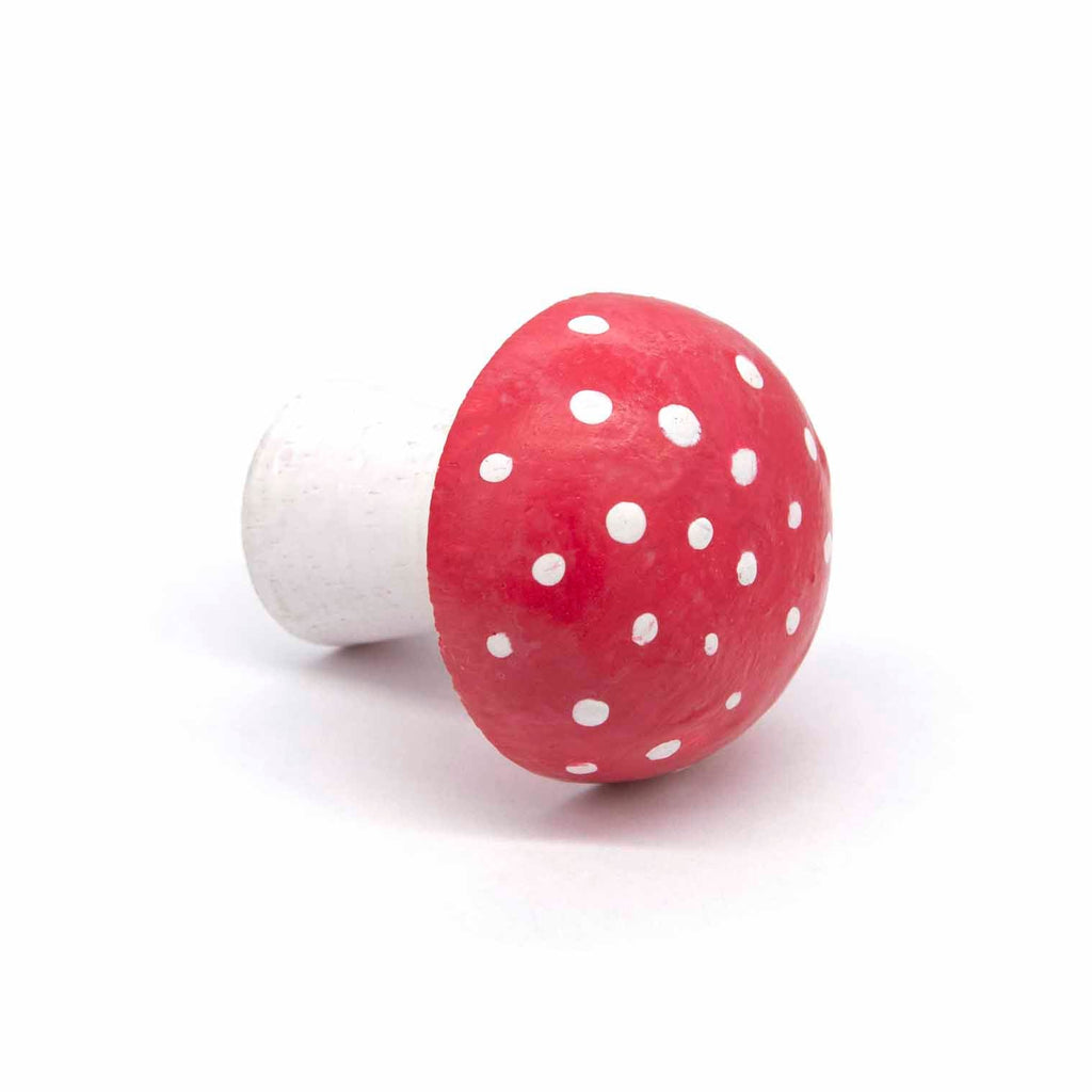 Petit champignon amanite tue-mouches sculpté