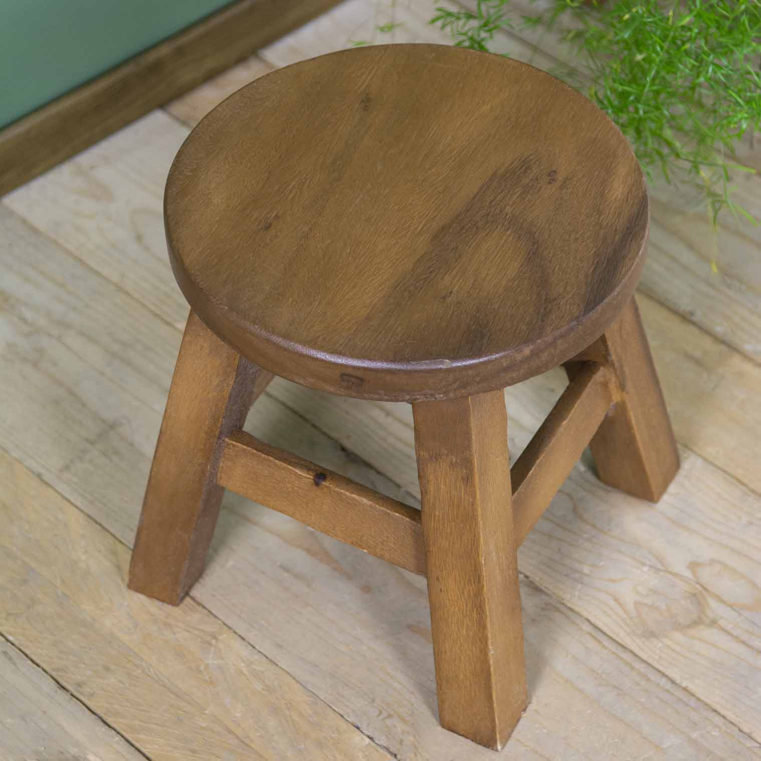 Tabouret en bois de Samanea simple