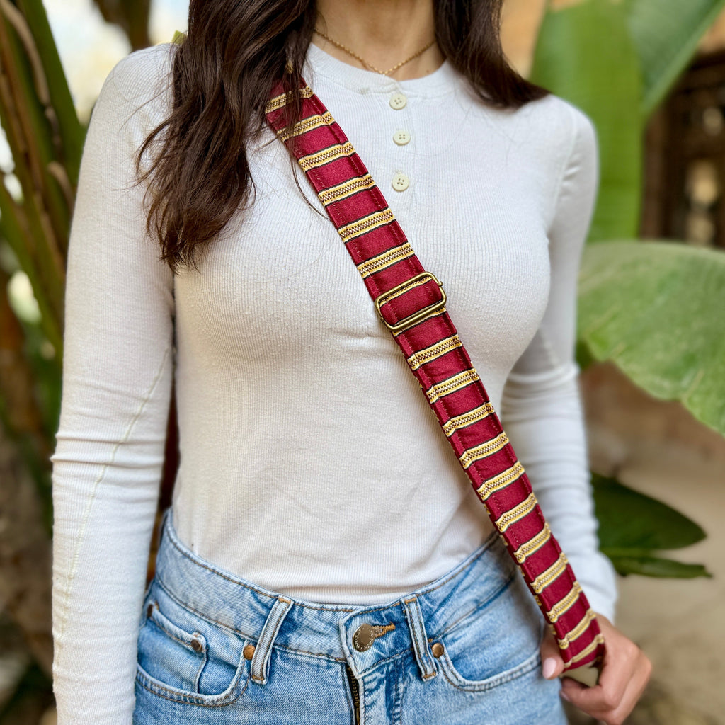 Camera & Bag Strap in Traditional Fabric | Handmade