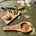 Olive Wood Ma'amoul Cookie Press | Holiday Cookie Mold