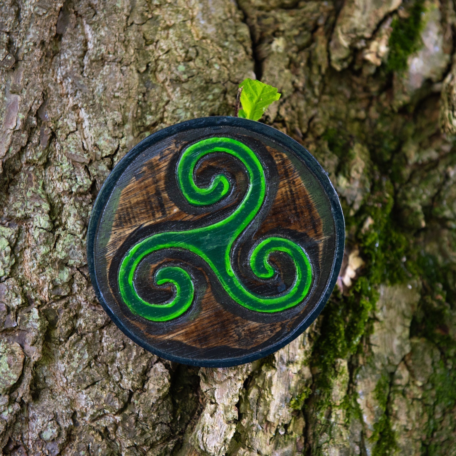 Plaque en bois Triskel, mini