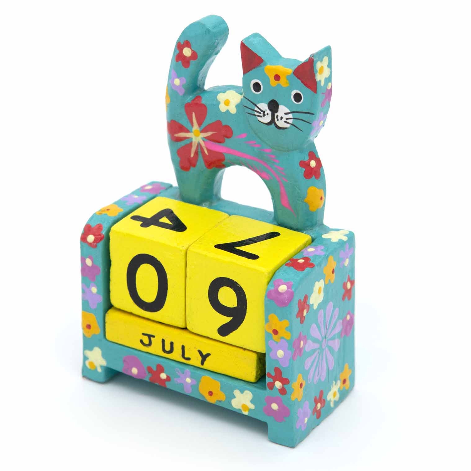 Calendrier perpétuel Chat peint
