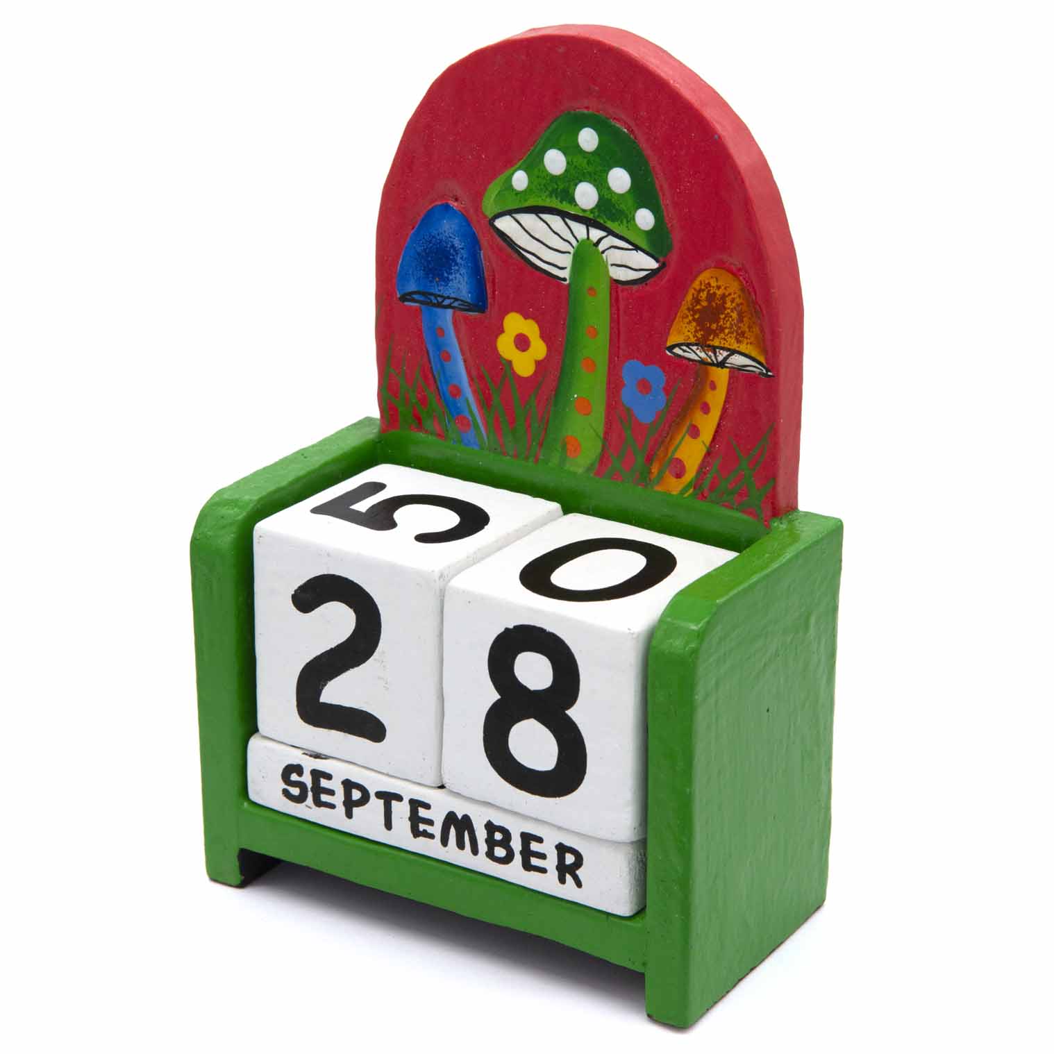 Calendrier perpétuel Champignon peint
