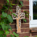 Plaque croix Arbre de Vie avec finition blanchie à la chaux