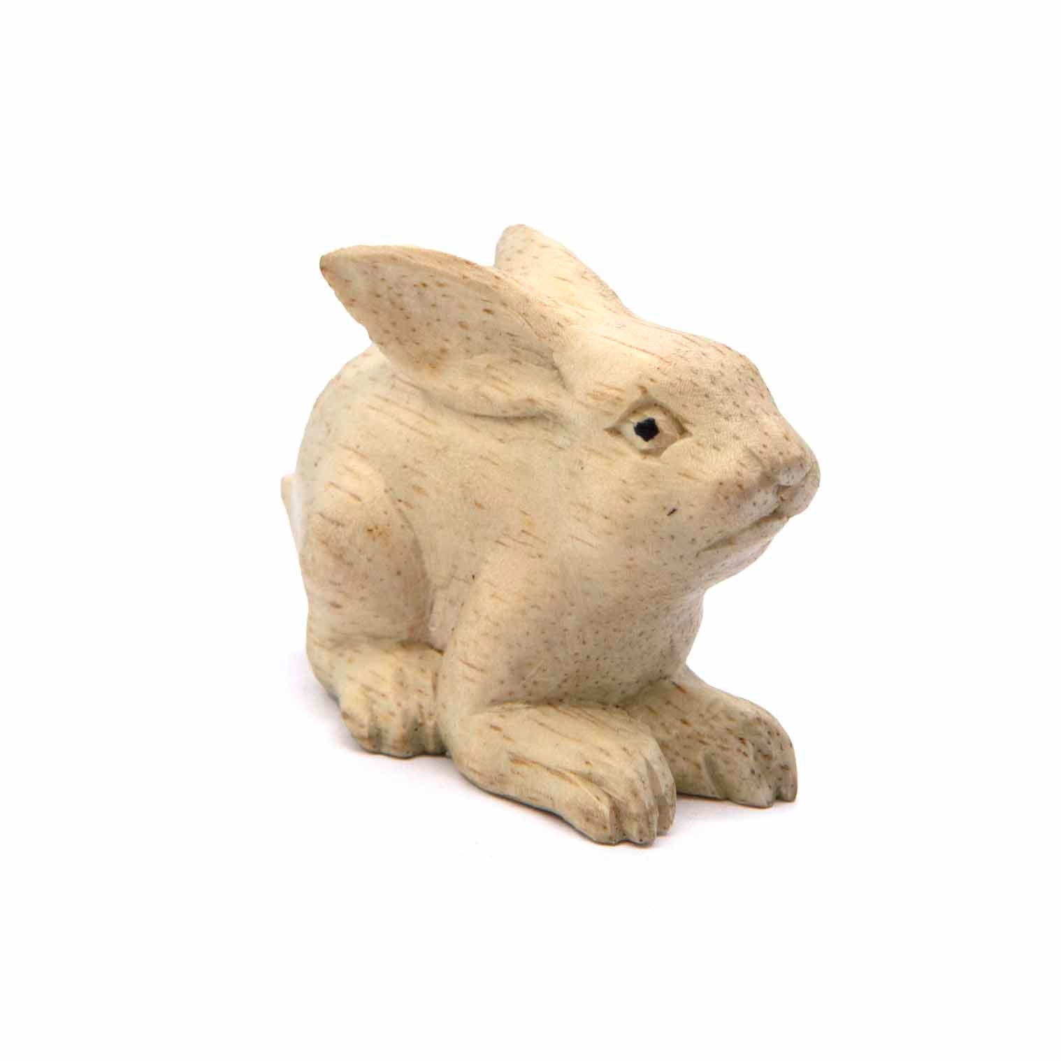 Miniature de lapin sculpté