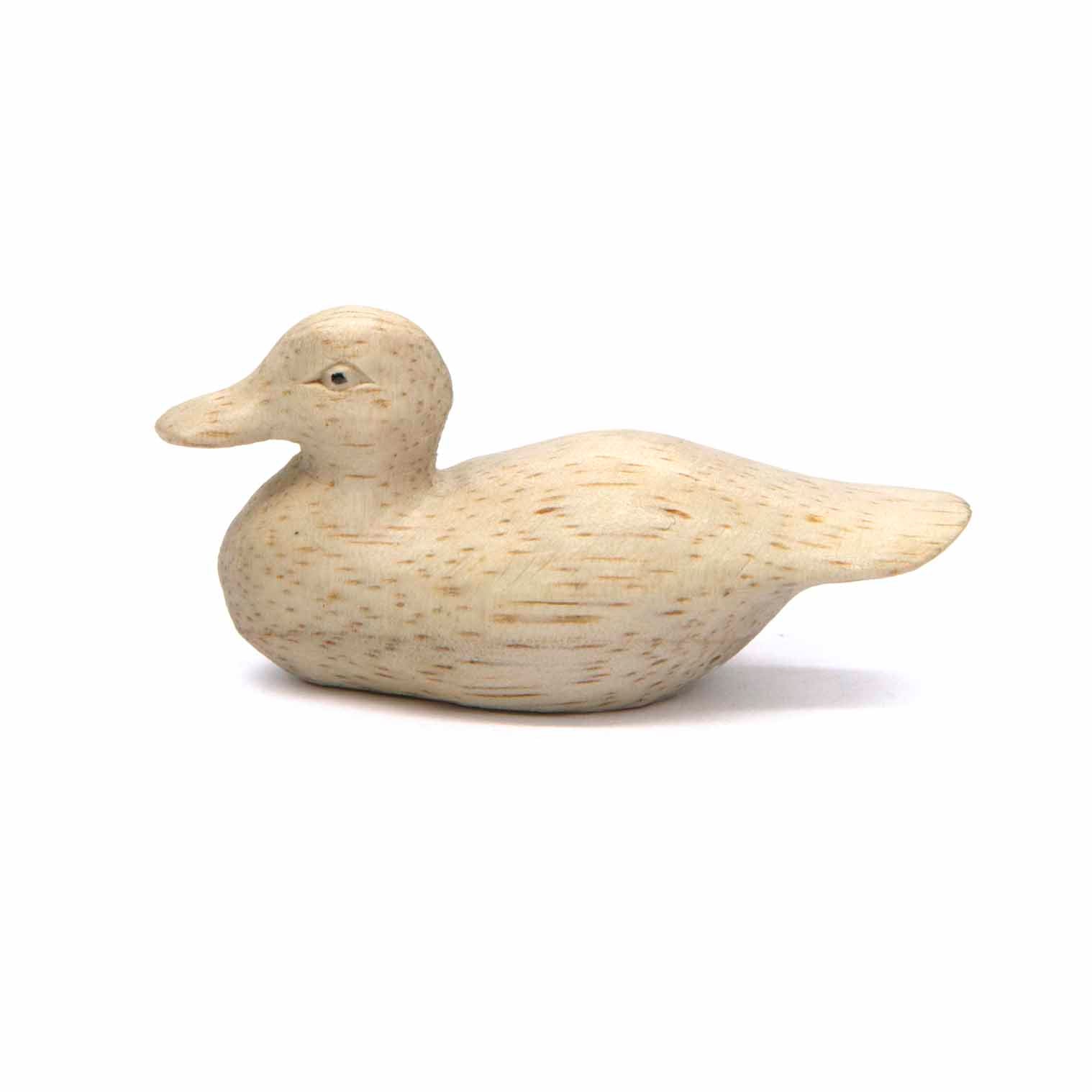 Sculpture de canard en bois d'Albizia