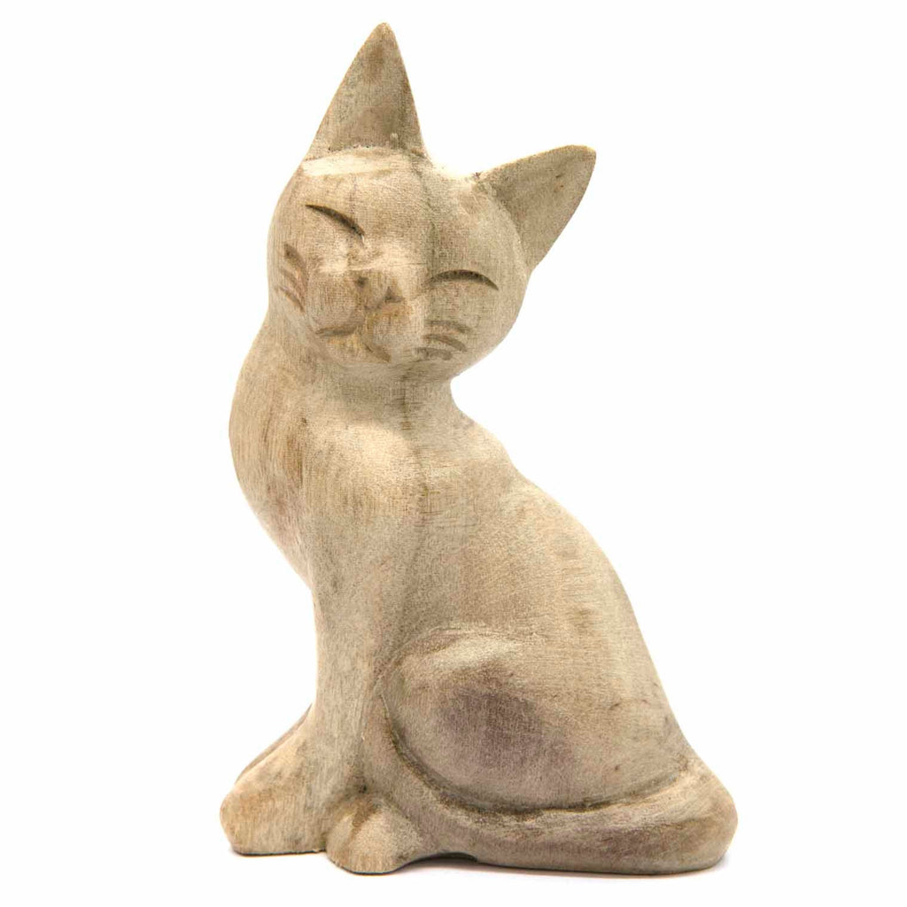 Sculpture de chat assis