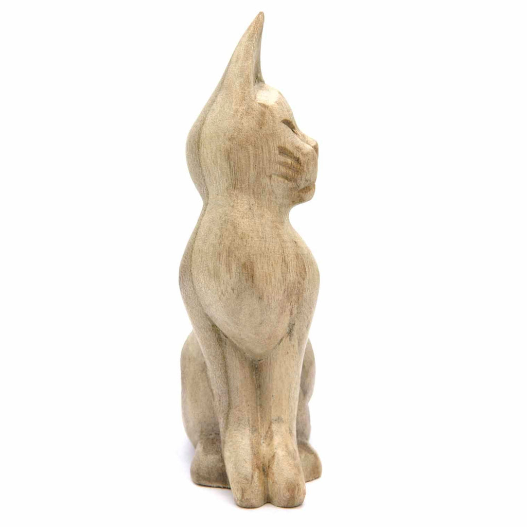 Sculpture de chat assis