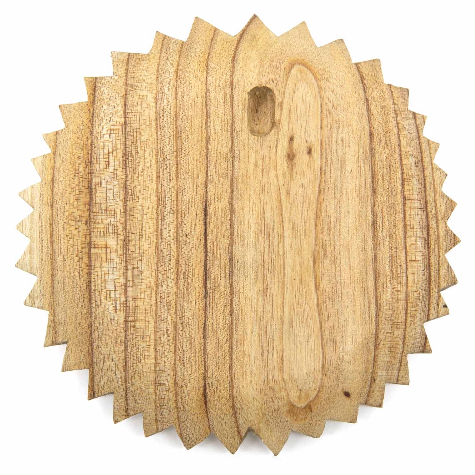 Plaque Ronde en Bois Homme Vert