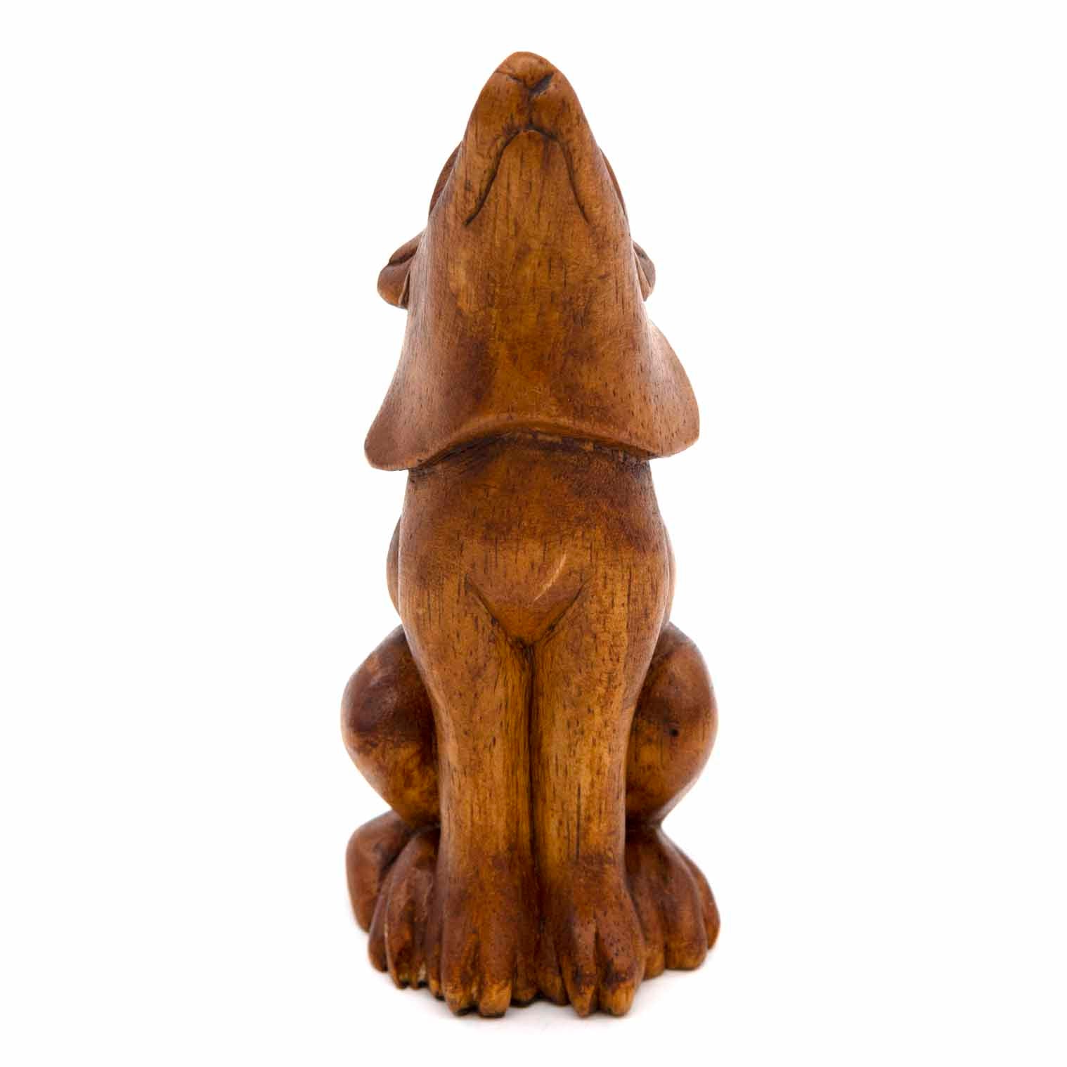 Sculpture Loup Hurlant, Taille Moyenne