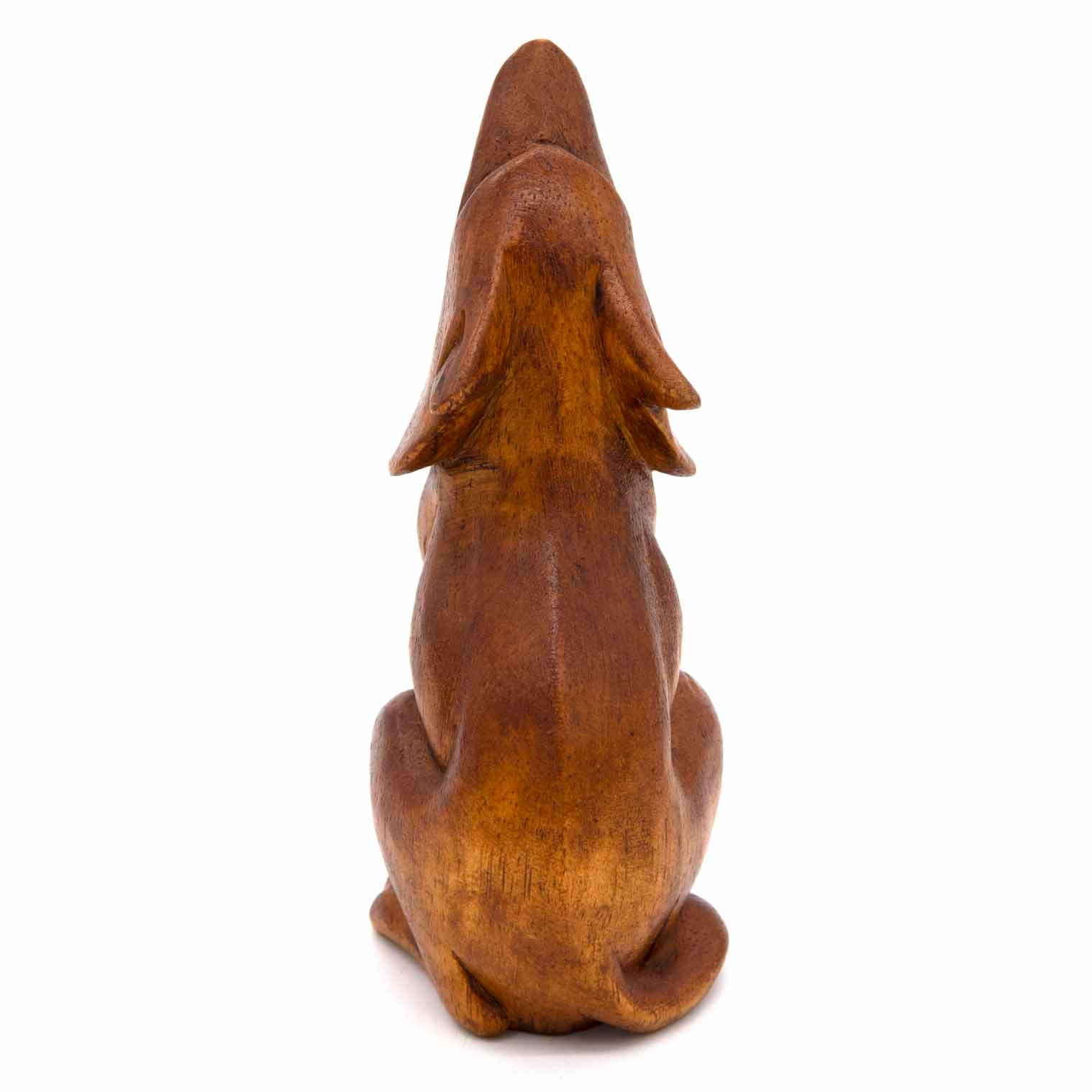 Sculpture Loup Hurlant, Taille Moyenne