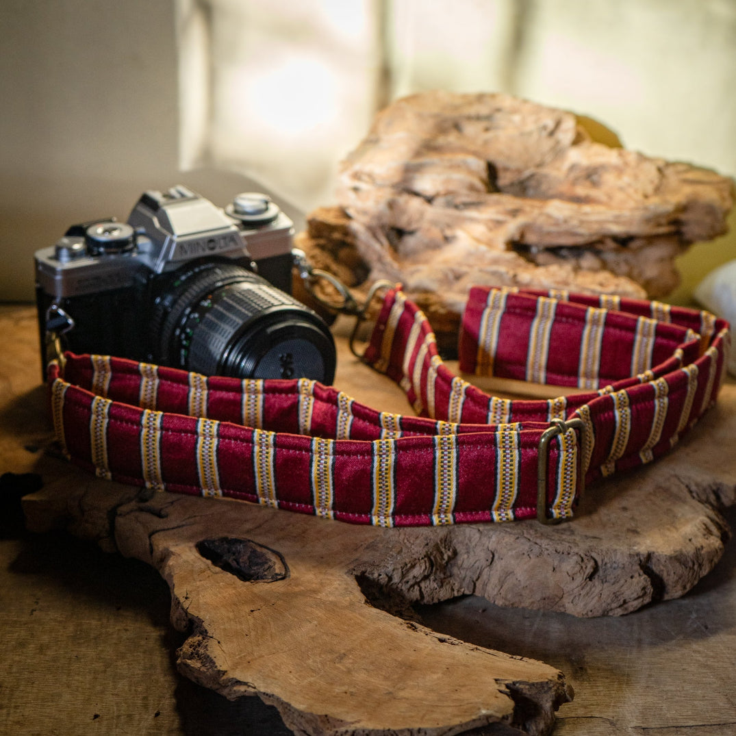 Camera & Bag Strap in Traditional Fabric | Handmade