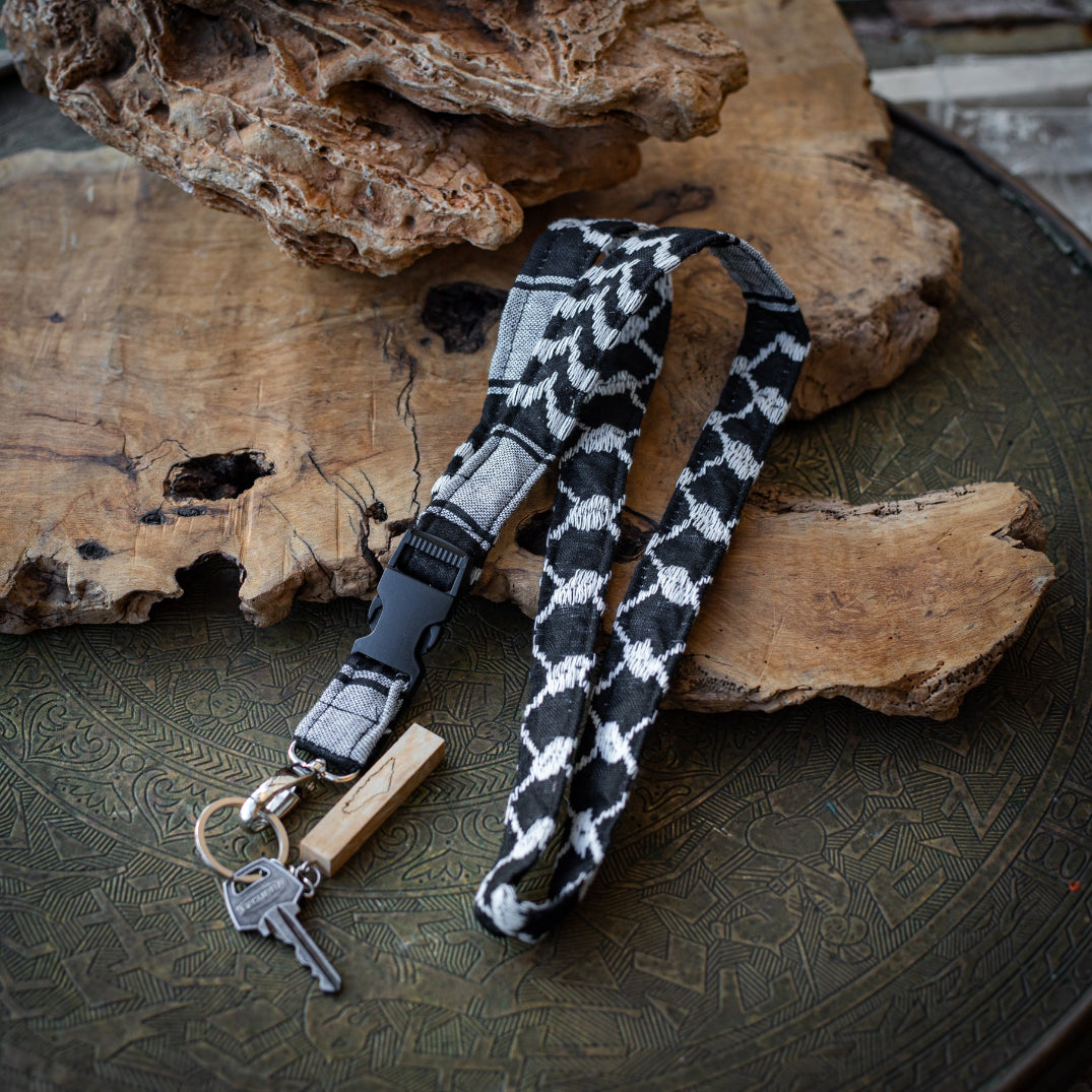 Keffiyeh Lanyard from Traditional Keffiyeh Fabric