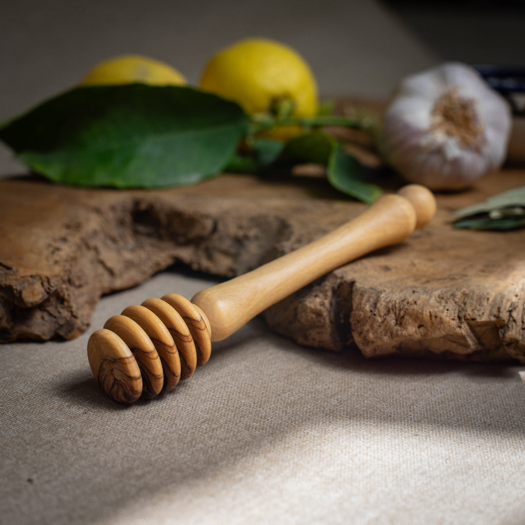 Olive Wood Honey Dipper | Hand Crafted