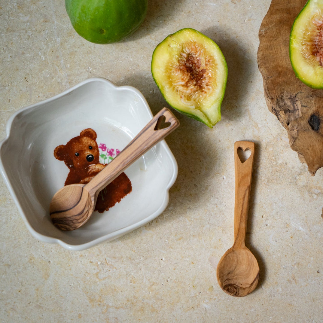 Olive Wood Baby Spoon | Handcrafted