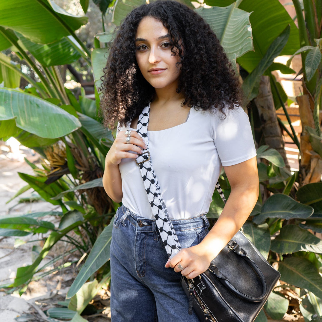 Interchangeable Bag Strap in Traditional Keffiyeh Fabric | Handmade