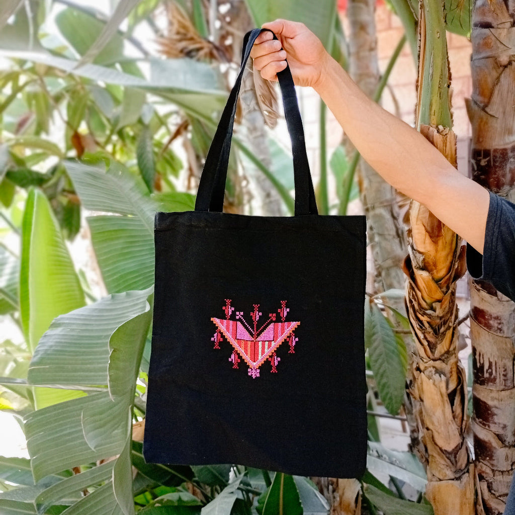 Embroidered Tote Bag | Hand Stitched by Women Artisans