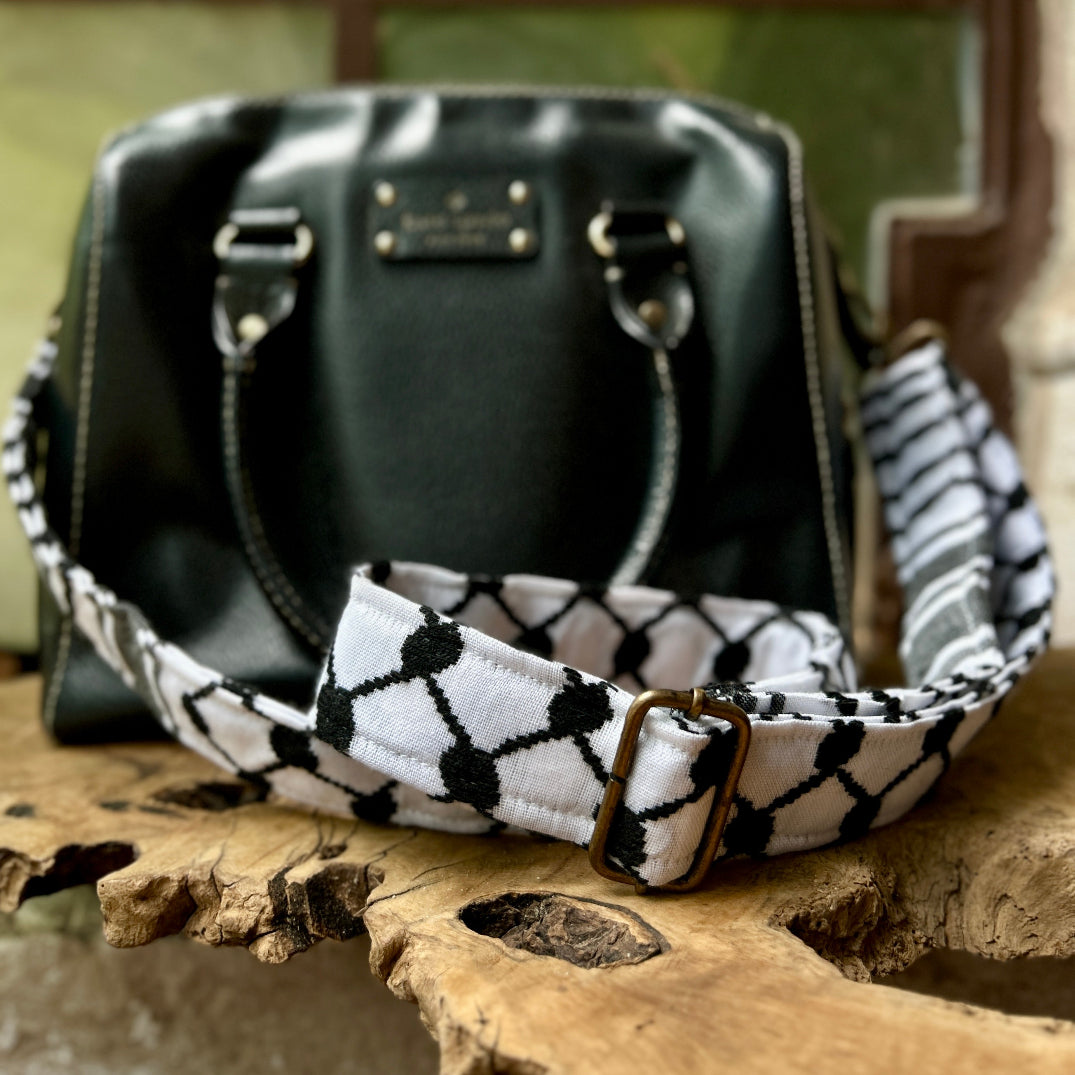 Interchangeable Bag Strap in Traditional Keffiyeh Fabric | Handmade