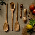 Curated Olive Wood Kitchen Gift Set | 5-Piece Hand Carved Set