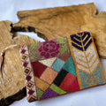 Embroidered Pouch | Handcrafted Bag in Rose Mosaic