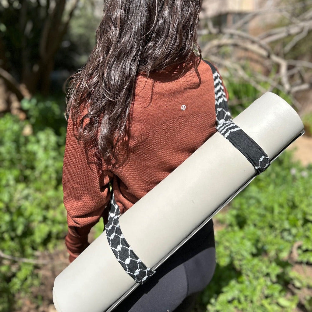 Yoga Mat Strap in Traditional Keffiyeh Fabric