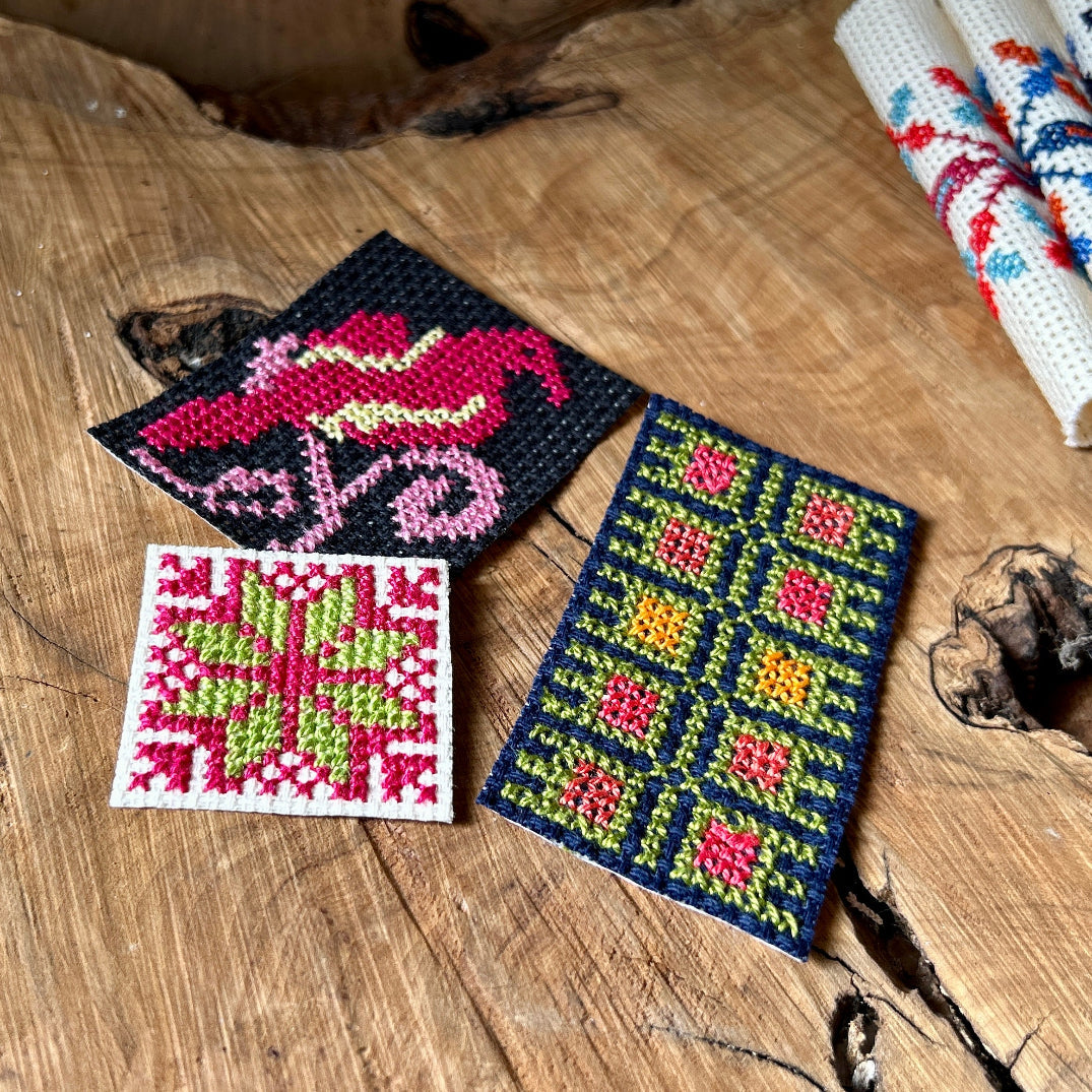 Iron-On Patches | Set of 3 Hand Embroidered