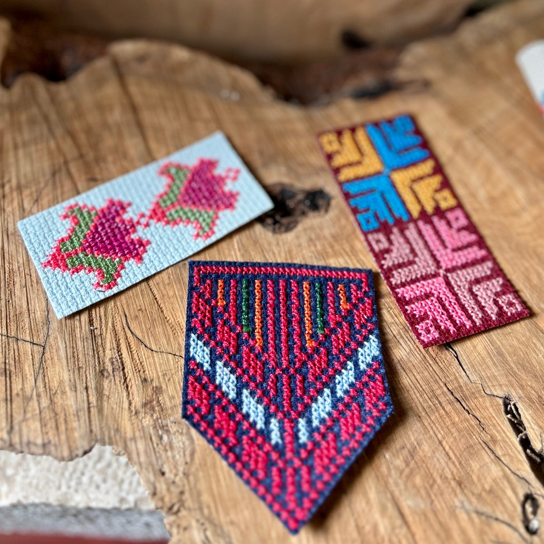 Iron-On Patches | Set of 3 Hand Embroidered