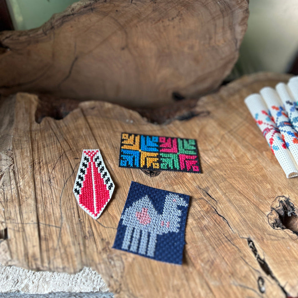 Iron-On Patches | Set of 3 Hand Embroidered