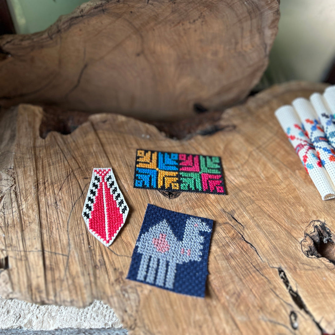 Iron-On Patches | Set of 3 Hand Embroidered