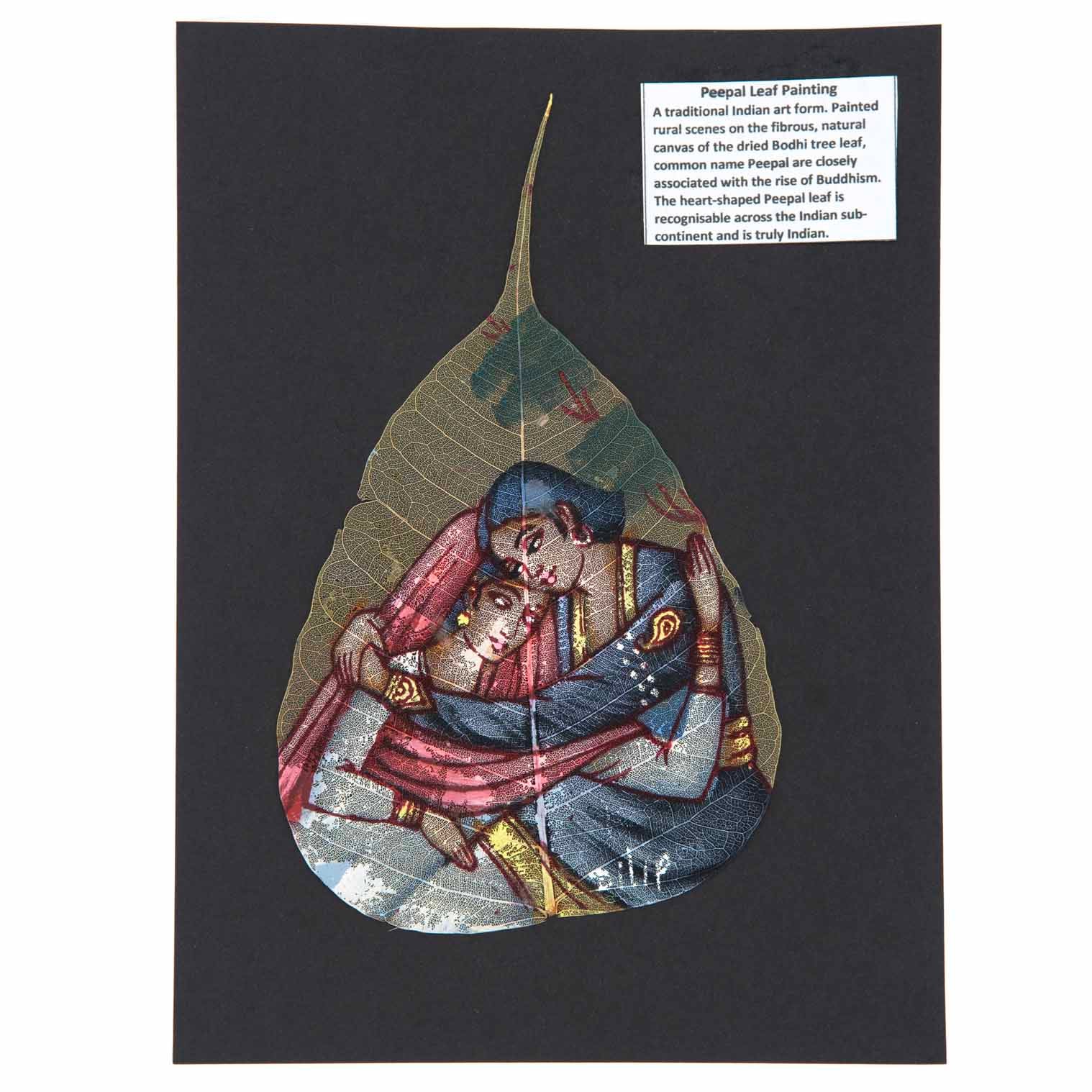 Peinture de feuilles de Peepal, Amoureux