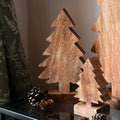 Sapin de Noël en bois de manguier sculpté, moyen