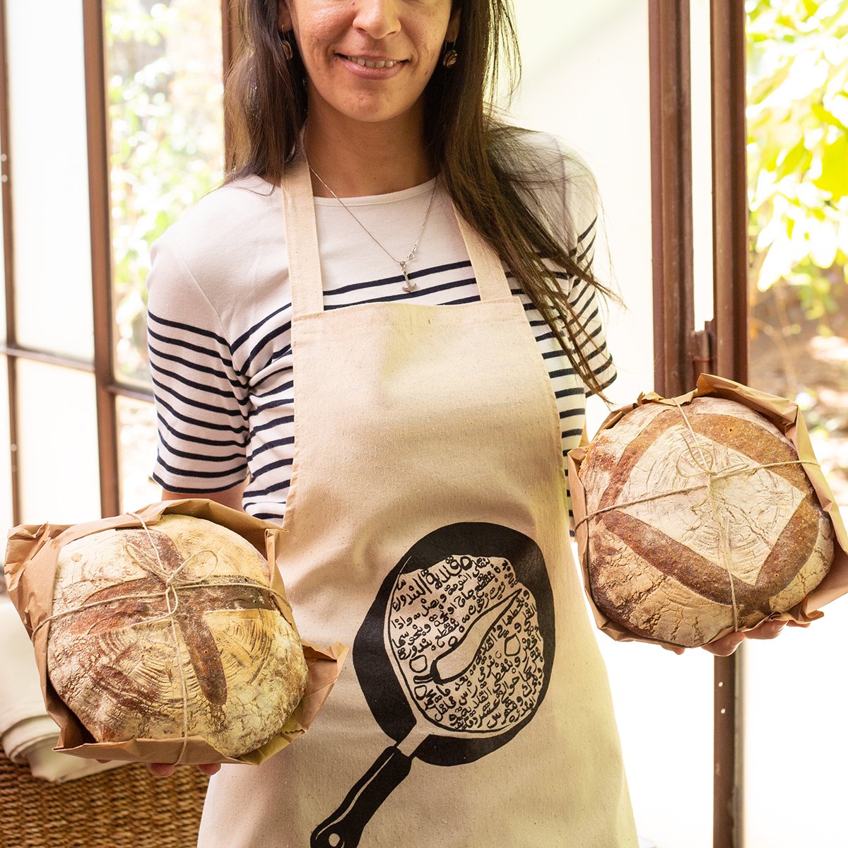 Kitchen Apron with Traditional Recipe Design