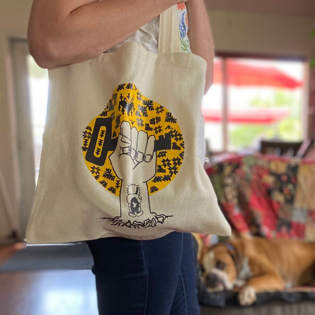 Tote Bag with Key of Return Design | Handmade